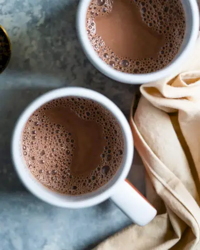 chocolate quente de natal