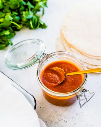 Receita de molho de enchilada vermelha