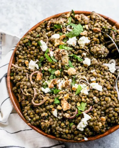 Französischer Linsensalat