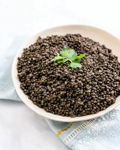 Rezept für schwarze Linsen