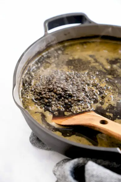 Rezept für schwarze Linsen