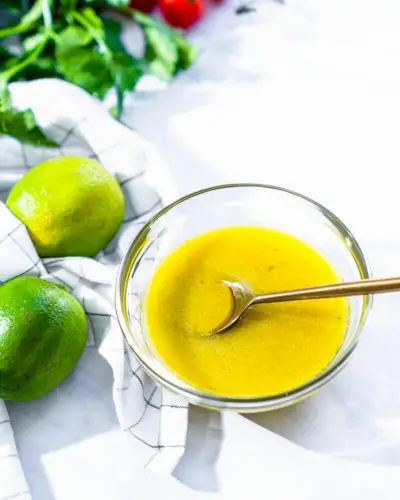 Limettenvinaigrette Schritt 3: Sofort servieren oder im Kühlschrank aufbewahren.