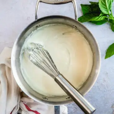 Molho de creme de parmesão