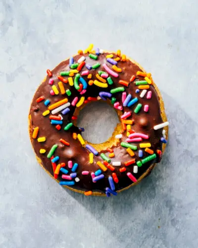 Donuts glaseados con chocolate