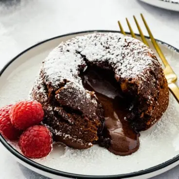 pastel de lava