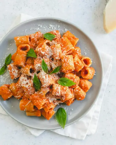 Beste Pasta mit Wodkasauce