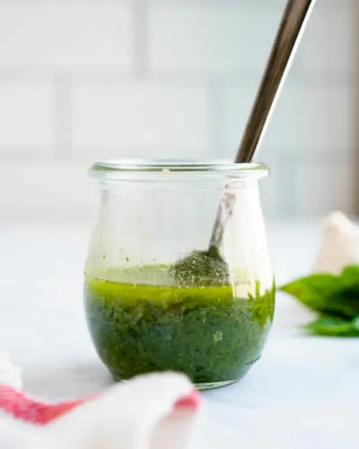 Vinaigrette au basilic