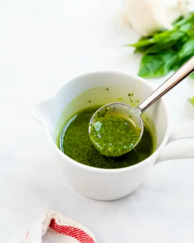 Vinaigrette au basilic