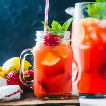 Limonade aux fraises