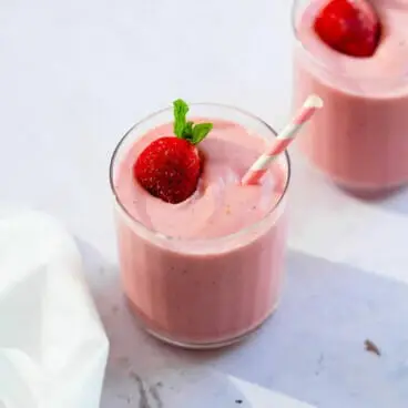 Smoothie aux fraises