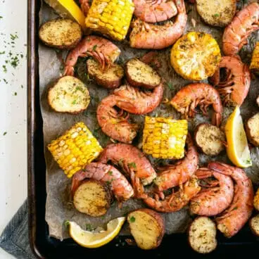 Crevettes bouillies au four