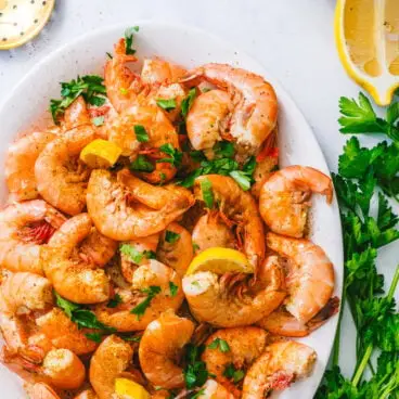 Crevettes cuites à la vapeur
