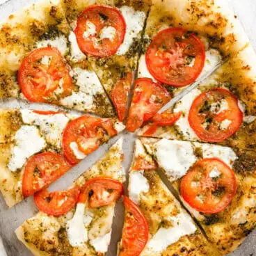 Pizza au pesto