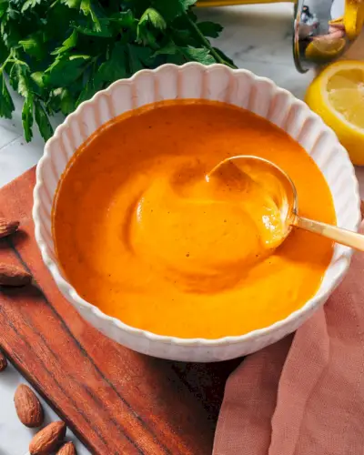 Geröstete rote Pfeffersauce