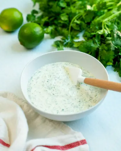 Koriander-Limetten-Sauce