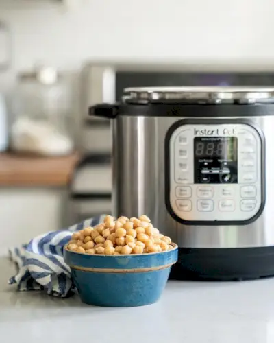 Garbanzos en olla a presión