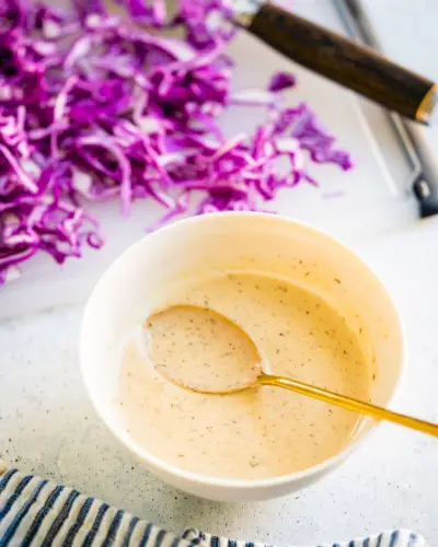 Receita de molho caseiro de salada de repolho