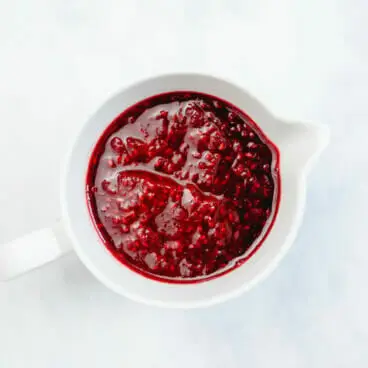 Sauce aux framboises