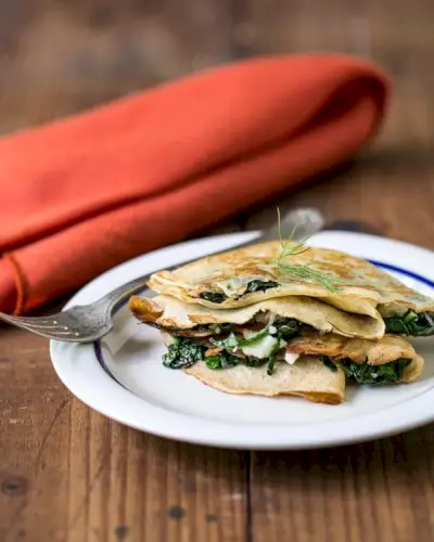 Crepes base | Crepes al formaggio grigliato