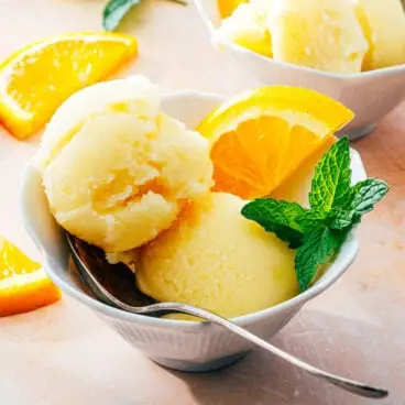 Sorbetto all'arancia