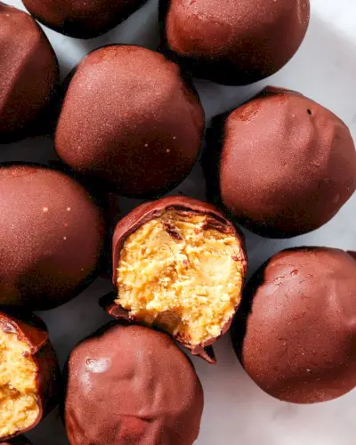 Bolas de manteiga de amendoim