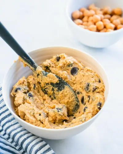 Massa de biscoito de grão de bico
