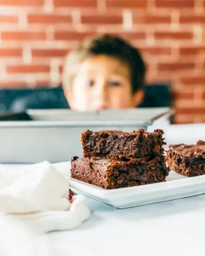 Veganské sladké bramborové brownies