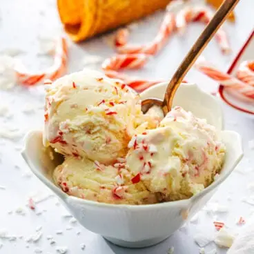 Glace à la menthe poivrée