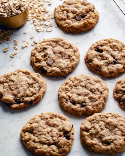 Biscoitos de aveia veganos