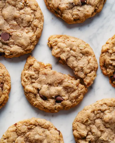 Biscoitos de aveia veganos