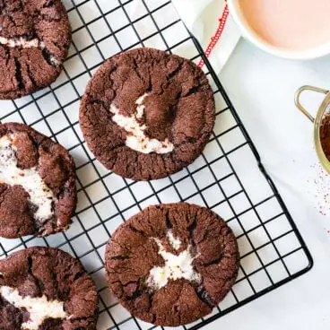 Biscoitos de chocolate quente