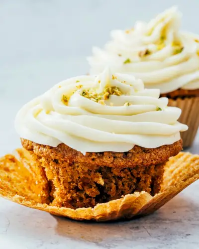 Bolinhos de bolo de cenoura