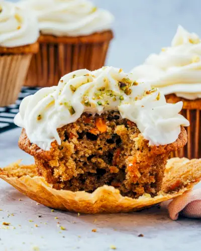Bolinhos de bolo de cenoura