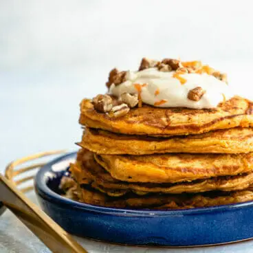 Panquecas de bolo de cenoura