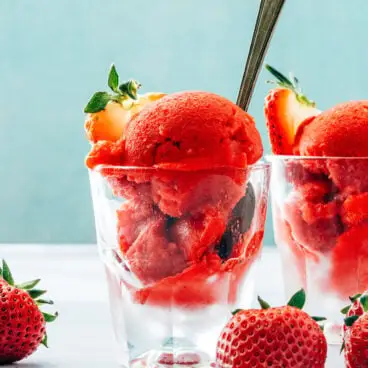 Jahodový sorbet