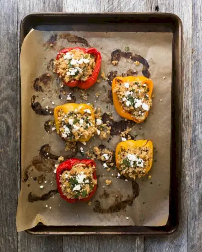 Rezept für mit Quinoa gefüllte Paprika