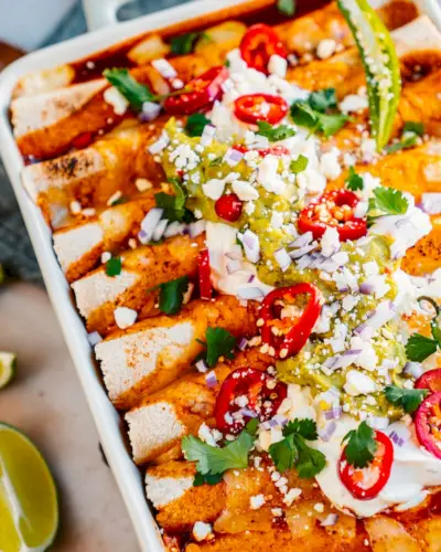 Receita de enchilada vegetariana