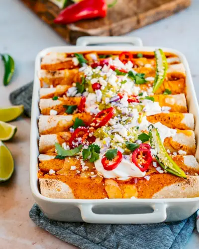 Enchiladas vegetarianas