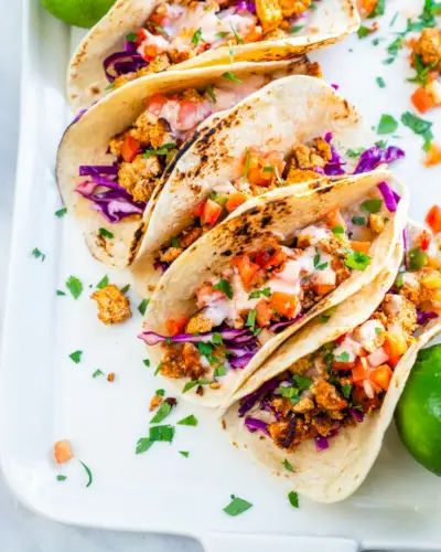Receita de tacos de tofu