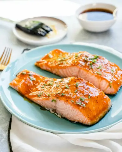 Salmão Teriyaki