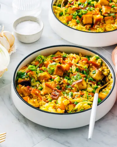 Arroz Frito com Tofu