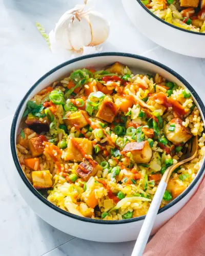 Arroz Frito com Tofu