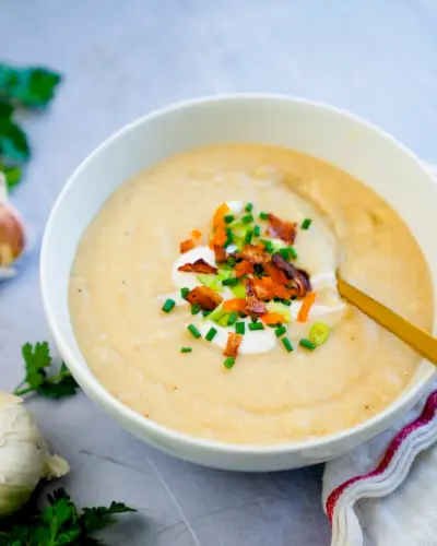 Sopa de batata vegana