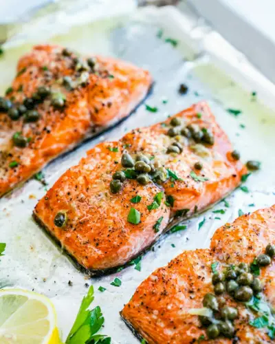Salmone con capperi