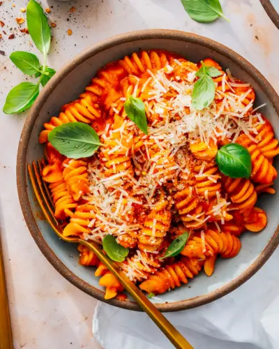 Receita de macarrão com molho vermelho