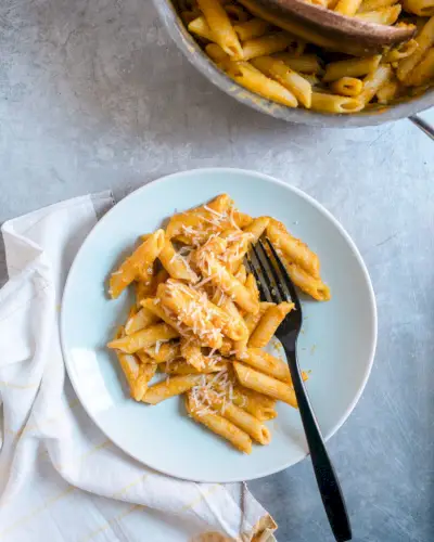 Macarrão de abóbora com parmesão