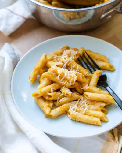 Macarrão com molho de abóbora