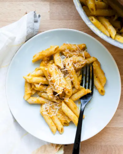 Penne de Abóbora com Parmesão | Macarrão de abóbora
