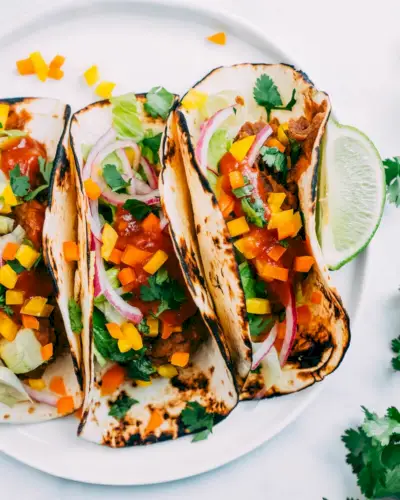 Tacos di fagioli fritti