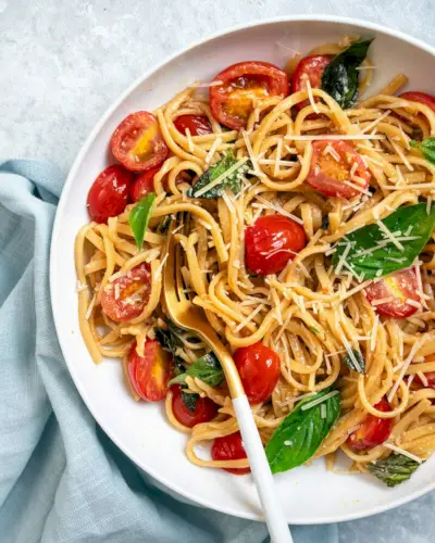 Pâtes tomates basilic